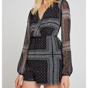 BCBGeberation Bandana Print Romper